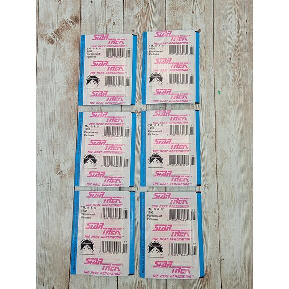 6 Sealed Packs1987 Star Trek Next Generation Panini Stickers - Picture 2 of 4